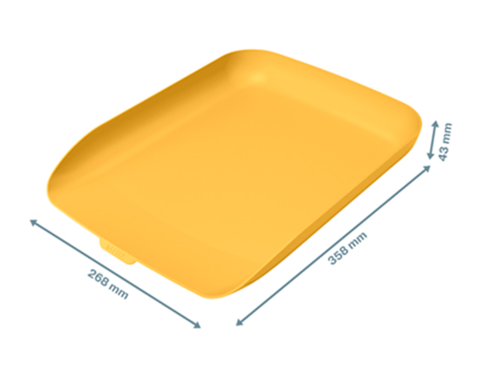 TABULEIRO DE SECRETARIA EM PLASTICO LEITZ COSY AMARELO