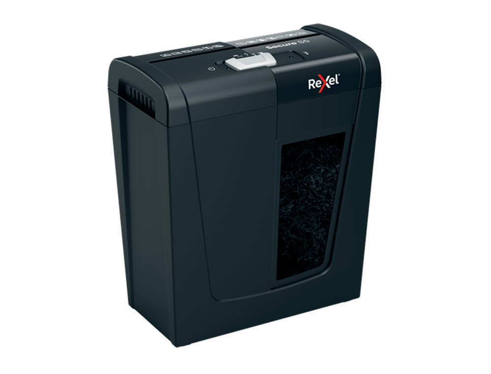 DESTRUIDORA DE DOCUMENTOS REXEL SECURE S5 EU CAPACIDADEE 5 FOLHAS AGRAFES CLIPS CART ES CD E CESTO DE PAPEIS 10 L