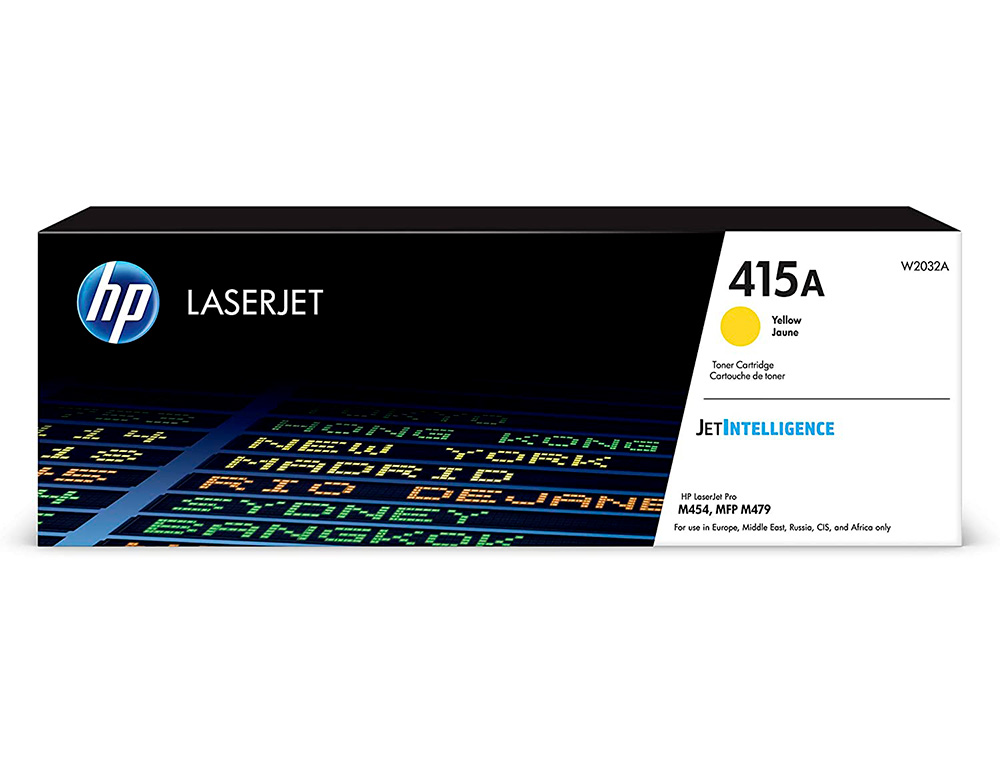 TONER HP 415A PARA HP COLOR LASERJET PRO M454 MFP M479 AMARELO 2100P