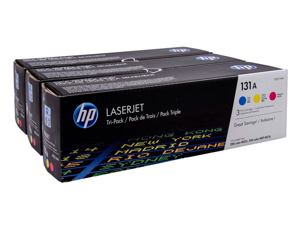TONER HP N 131A PACK 3 TONER CIAN/MAGENTA/AMARELO