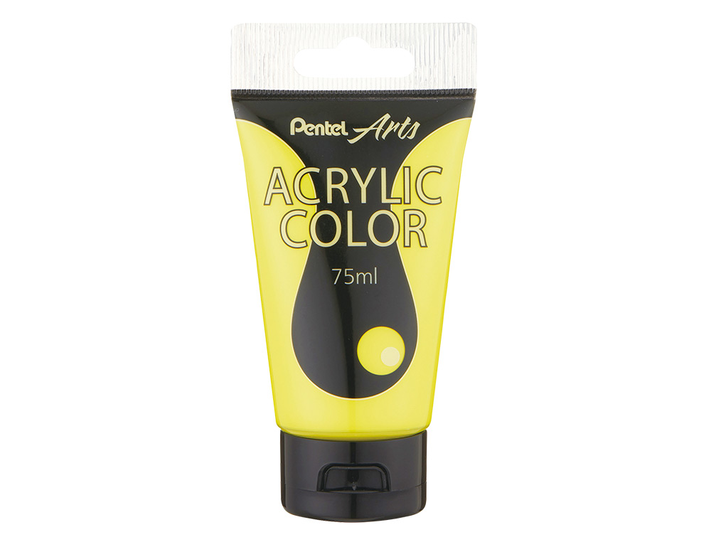 TINTA ACRILICA PENTEL EM TUBO DE 75 ML COR AMARELO LIMAO