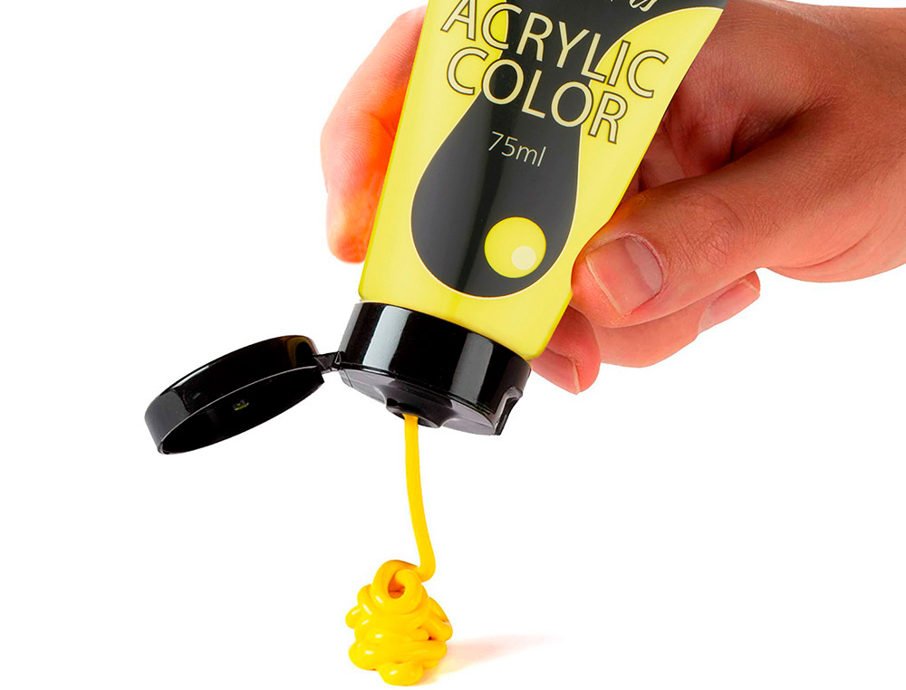 TINTA ACRILICA PENTEL EM TUBO DE 75 ML COR AMARELO LIMAO
