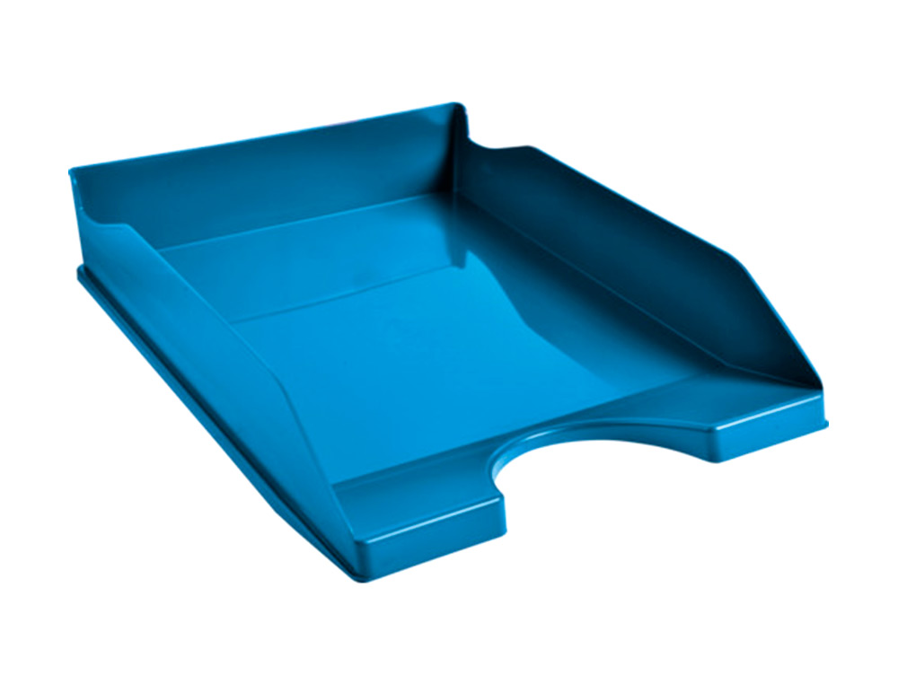BANDEJA SECRETARIA EXACOMPTA CLEAN SAFE AZUL 345X255X65 MM