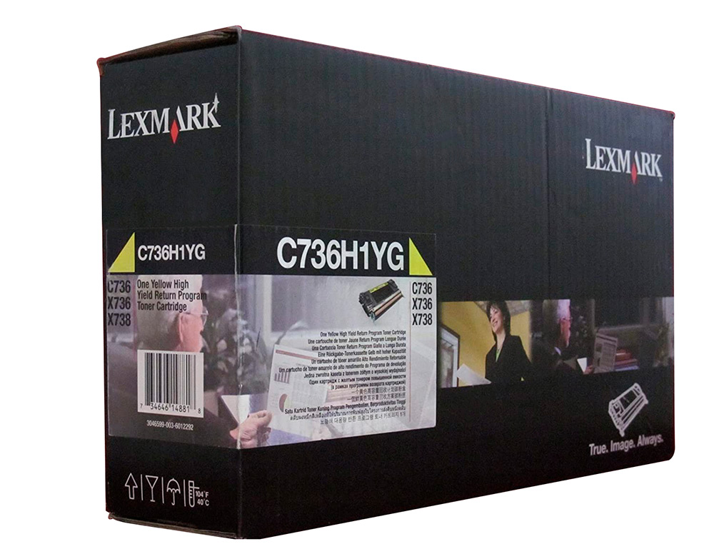 TONER LASER LEXMARK C736H1YG AMARELO 10000 PAGINAS
