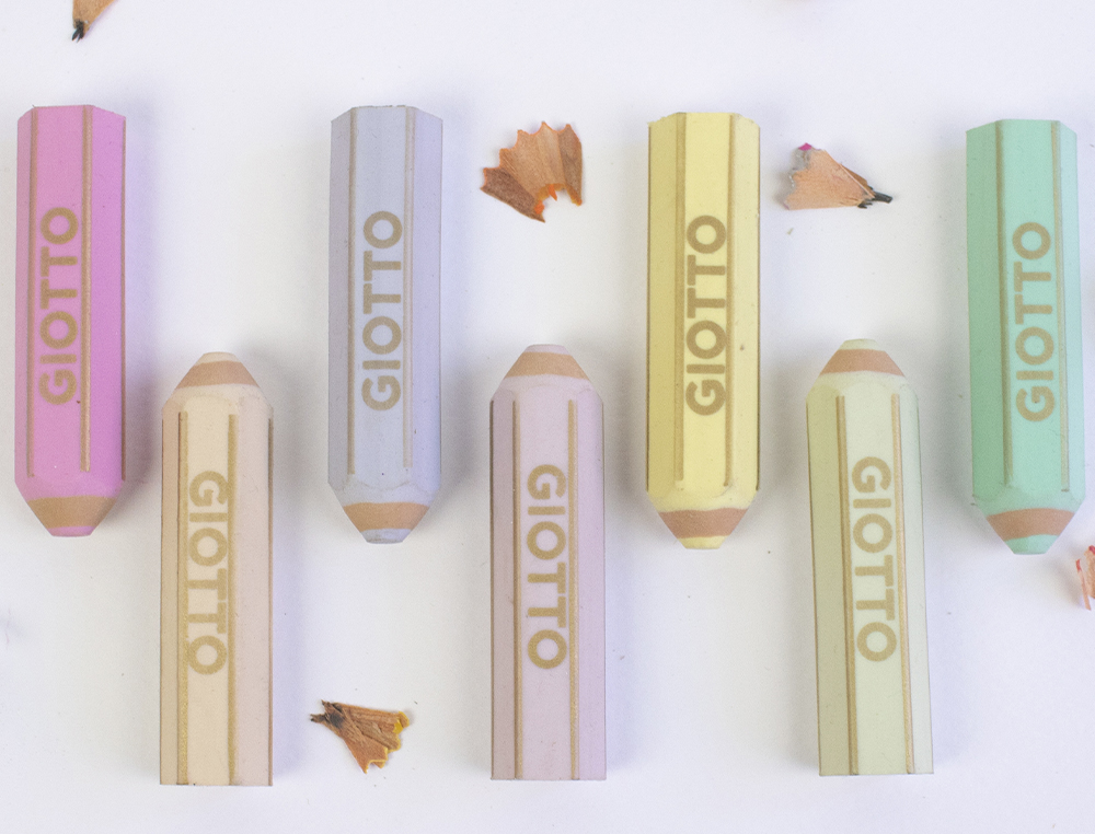 BORRACHA GIOTTO HAPPY GOMMA PASTEL FORMA DE LAPIS