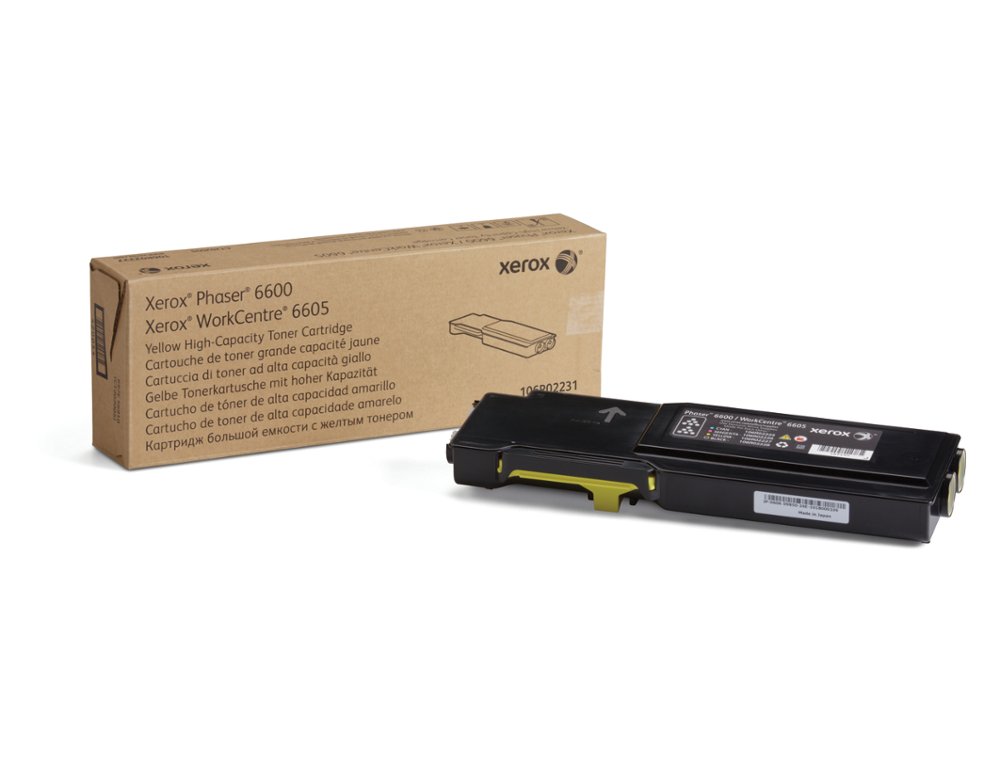 TINTA SOLIDA XEROX PHASER 6600 WORKCENTRE / 6605 AMARELO 6000 PAGINAS