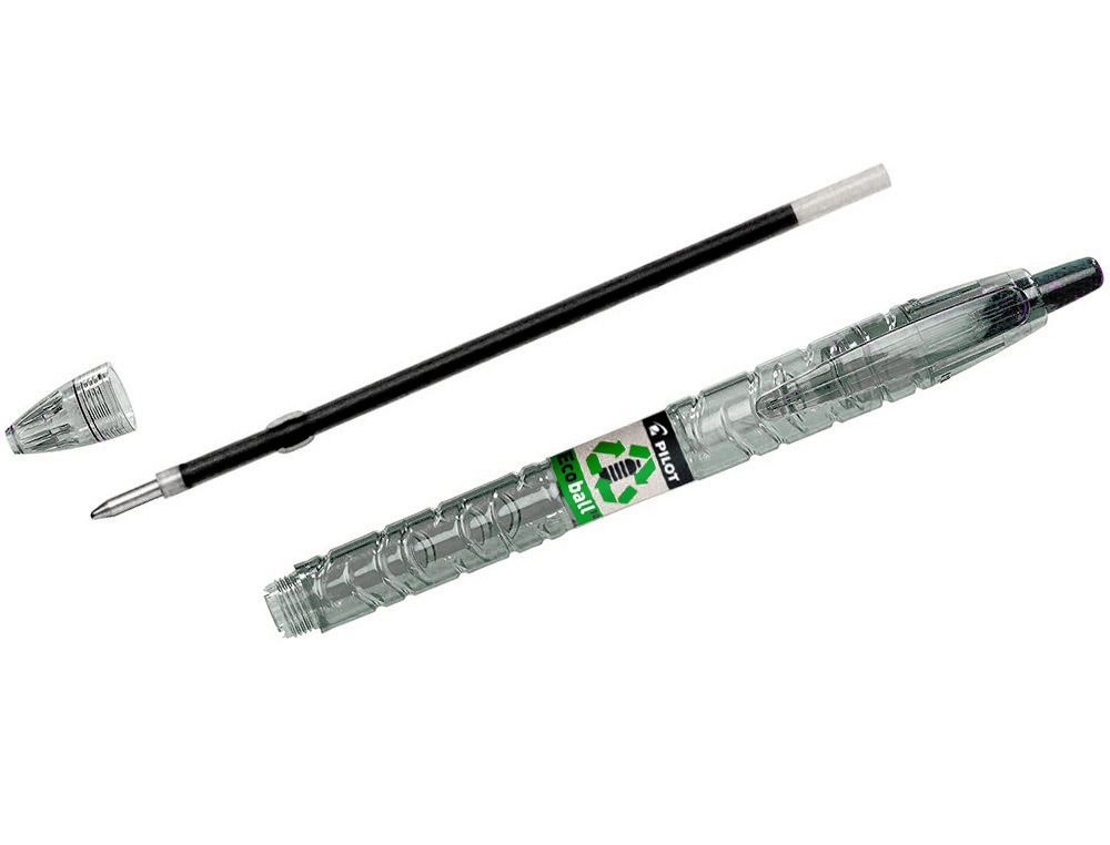 ESFEROGRAFICA PILOT ECOBALL PLASTICO RECICLADO TINTA DE OLEO PONTA DE ESFERA 1 MM COR PRETO