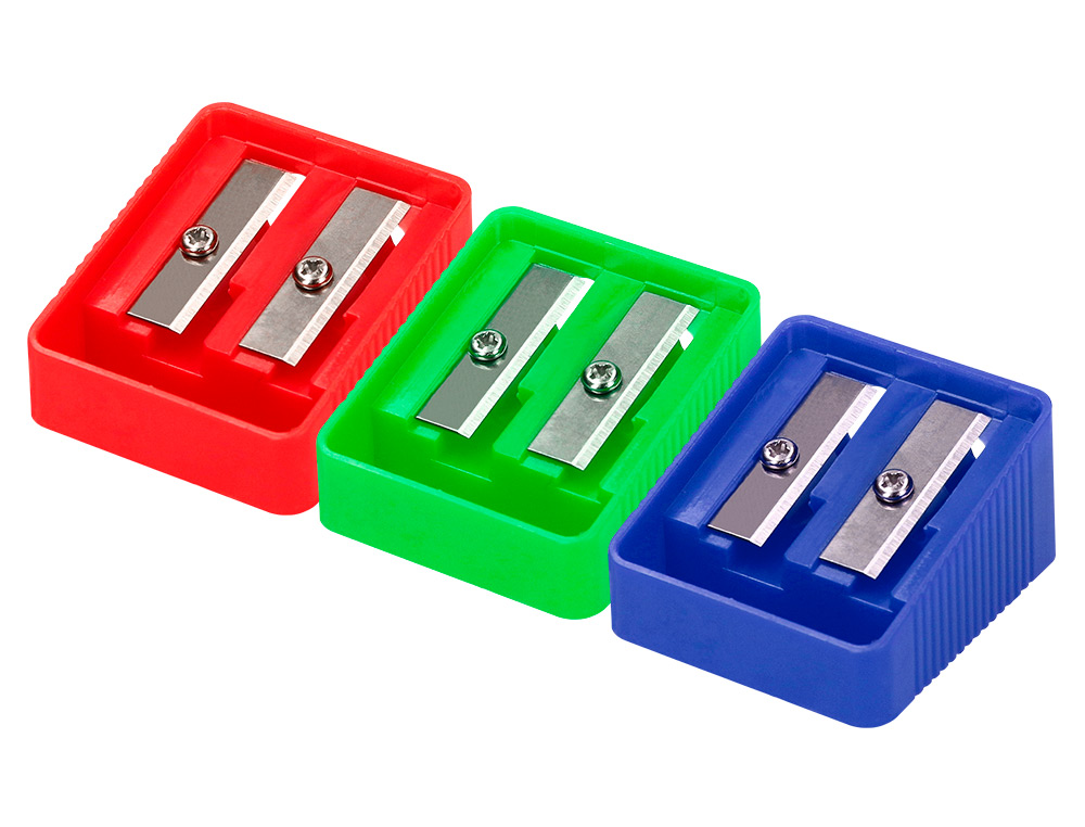 APARA LAPIS LIDERPAPEL PLASTICO 2 USOS CORES SORTIDAS