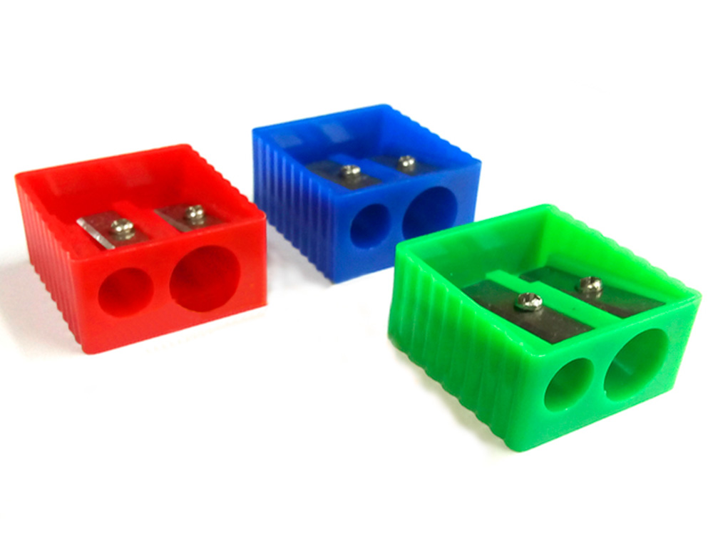 APARA LAPIS LIDERPAPEL PLASTICO 2 USOS CORES SORTIDAS