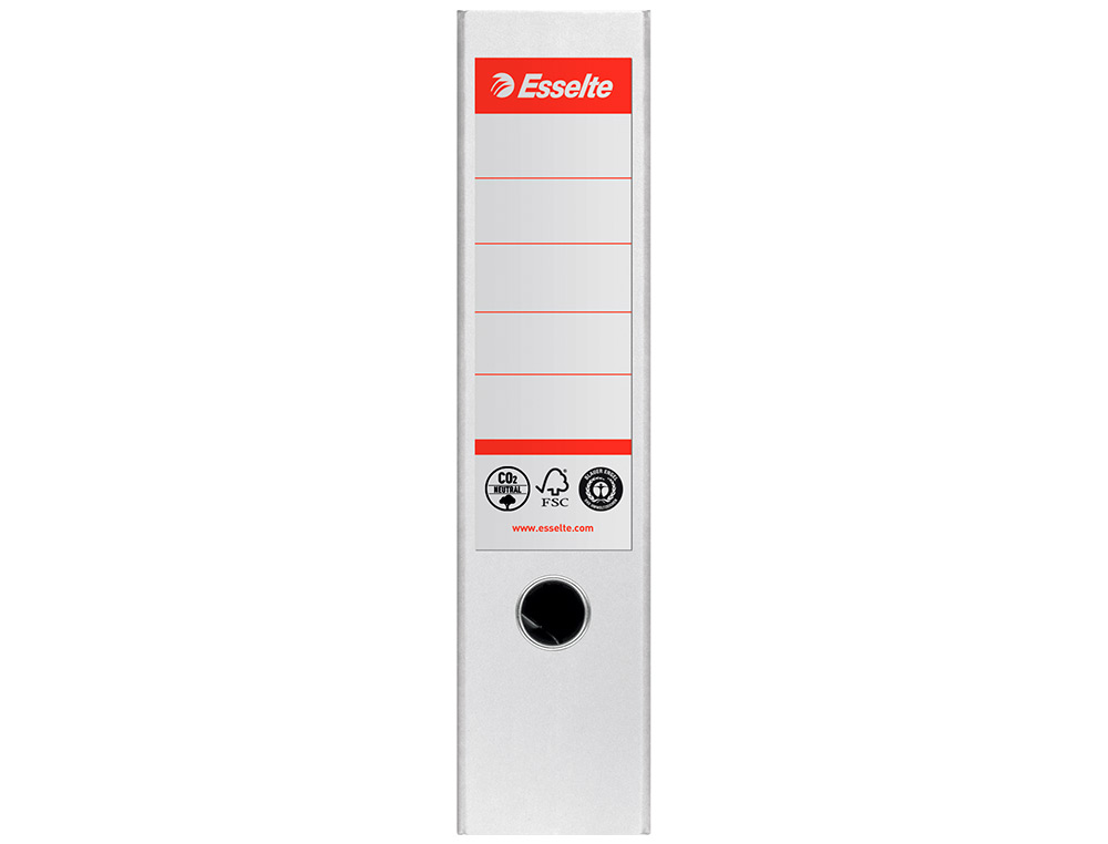 PASTA DE ARQUIVO DE ALAVANCA ESSELTE N1 CO2 NEUTRAL DIN A4 CARTAO FORRADO LOMBADA 75 MM BRANCO