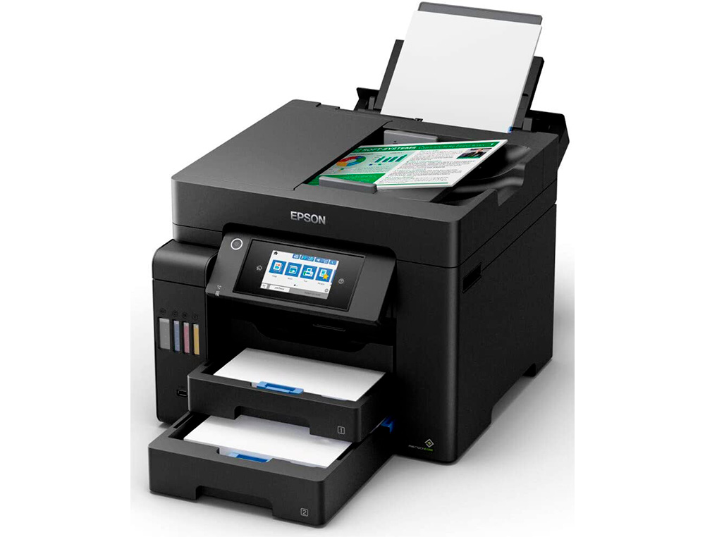 MULTIFUNCOES EPSON ECOTANK ET-5850 TINTA 32 PPM 4800X2400 DPI IMPRESSORA COPIADORA SCANNER FAX WIFI