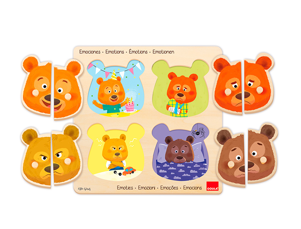 PUZZLE GOULA EMOCOES 8 PECAS