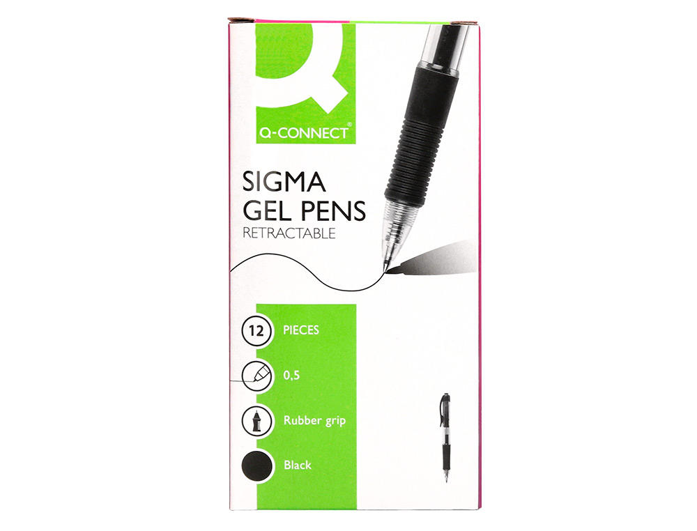 ESFEROGRAFICA Q-CONNECT SIGMA RETRATIL 0,5 MM COR PRETO