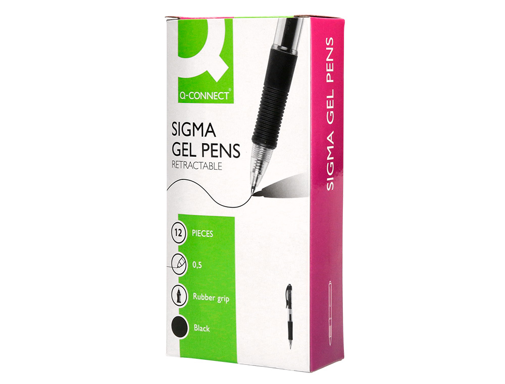 ESFEROGRAFICA Q-CONNECT SIGMA RETRATIL 0,5 MM COR PRETO