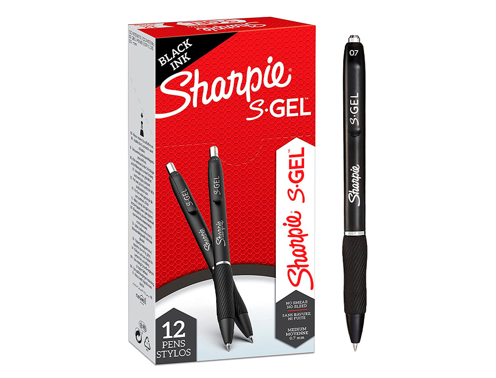 ESFEROGRAFICA SHARPIE RETRATIL TINTA GEL PONTA 0,7 MM COR PRETO