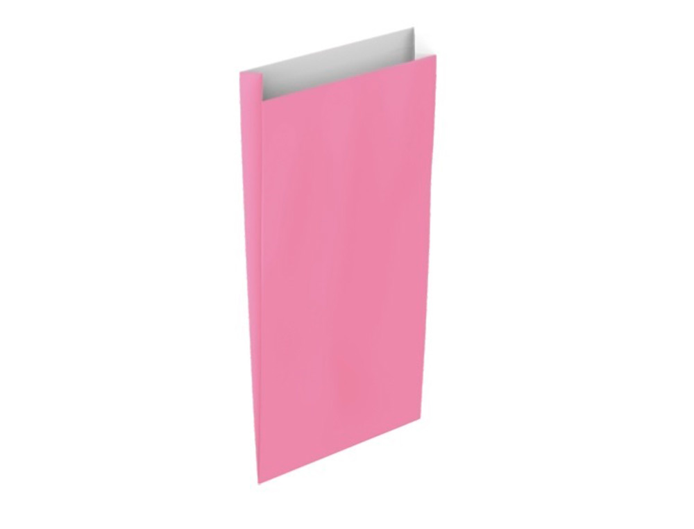 ENVELOPE BASIKA CELULOSE ROSA COM FOLE S 150X300X60 MM PACK DE 25 UNIDADES