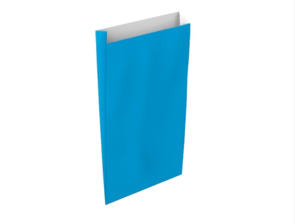 ENVELOPE BASIKA CELULOSE CELESTE COM FOLE M 200X350X60 MM PACK DE 25 UNIDADES