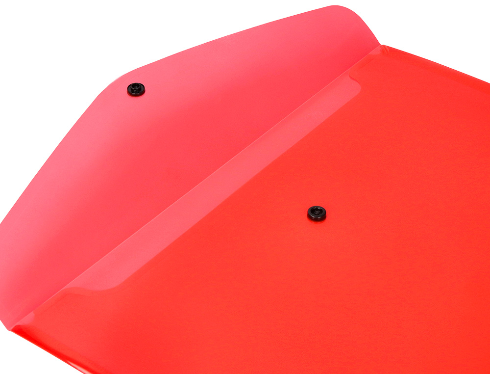 BOLSA PORTA DOCUMENTOS LIDERPAPEL COM MOLA DIN A4 TRANSPARENTE PACK DE 12 UNIDADES CORES SORTIDAS