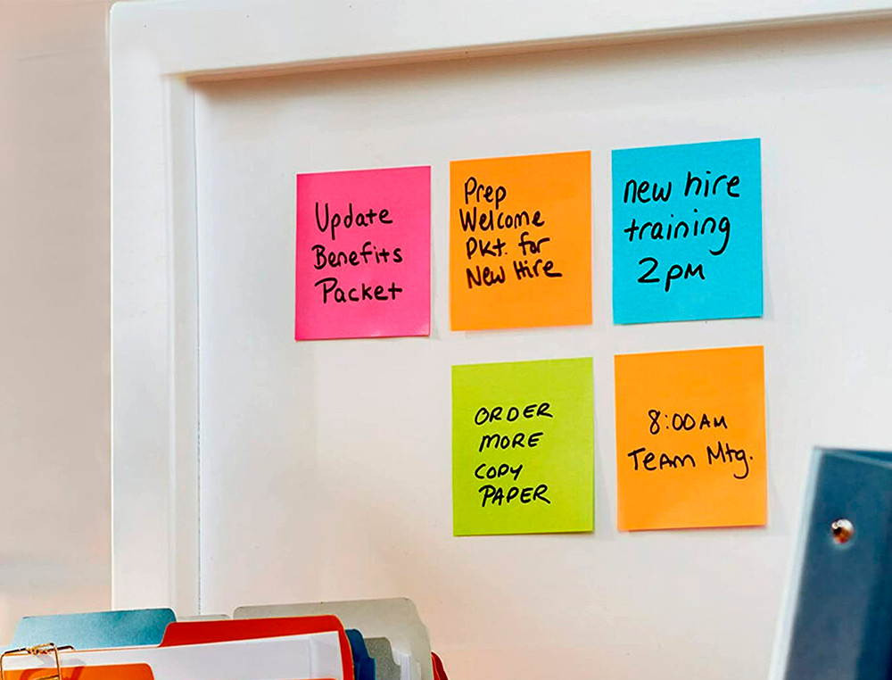 BLOCO DE NOTAS ADESIVAS POST-IT SUPER STICKY PLAYFUL 76X76 MM 90 FOLHAS 100% PEFC PACK DE 6 UNIDADES