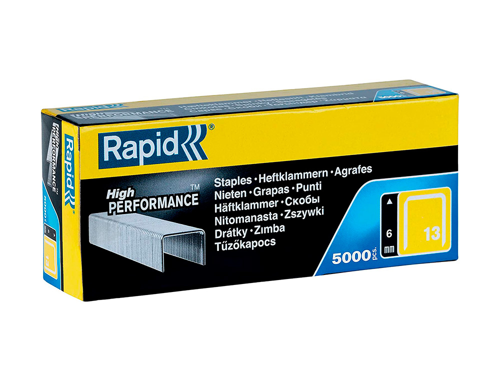 AGRAFES RAPID 13/6 MM GALVANIZADOS CAIXA DE 5000 UNIDADES