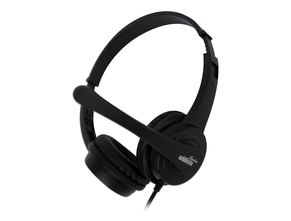 AURICULAR NGS VOX 505 MICROFONE E CONTROLO DE VOLUME DIADEMA AJUSTAVEL JACK 3,5 MM COMPRIMENTO DO CABO