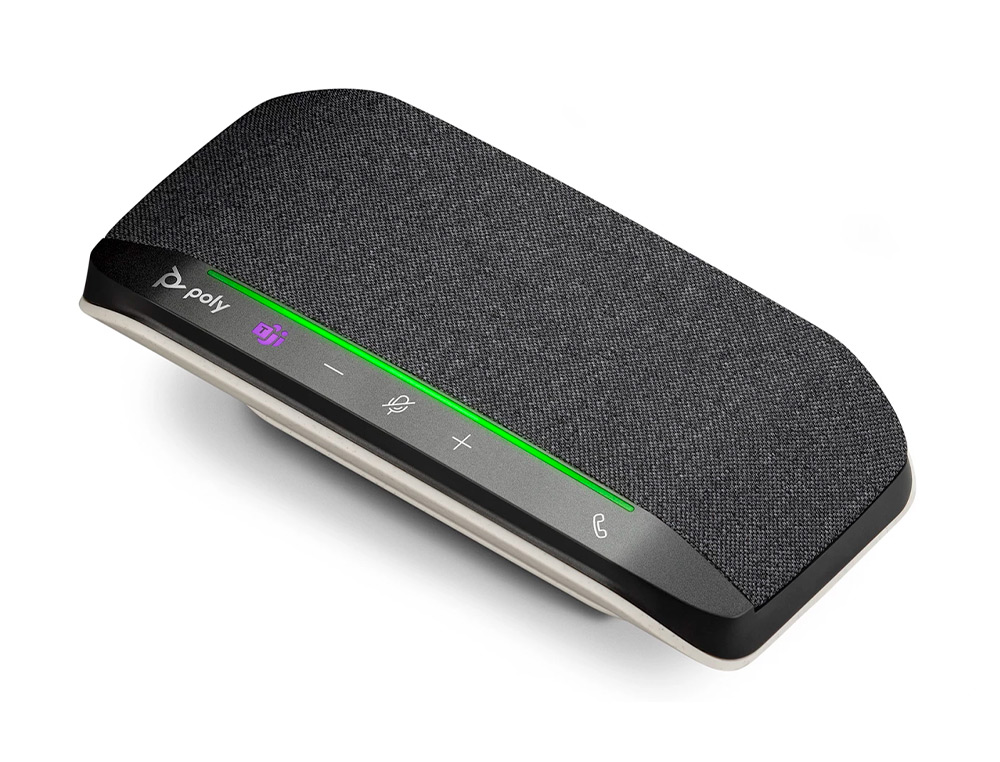 COLUNA POLY SYNC SY10-M BLUETOOTH MAOS LIVRES CONEXAO USB-A/C LUZES LED PROTECAO IP64
