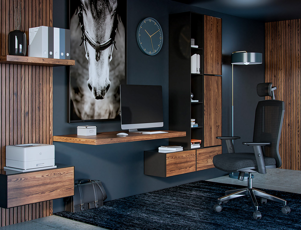 CADEIRA DE DIRECAO Q-CONNECT DESIO ERGONOMICA ENCOSTO ALTO E APOIO DE CABECA AJUSTAVEL EM ALTURA 1180+100X630X625 MM COR