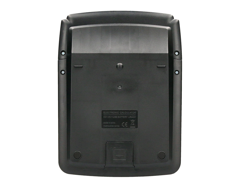 CALCULADORA LIDERPAPEL DE SECRETARIA XF39 12 DIGITOS SOLAR E PILHAS COR PRETO 190X140X32 MM 40% PLASTICO RECICLADO