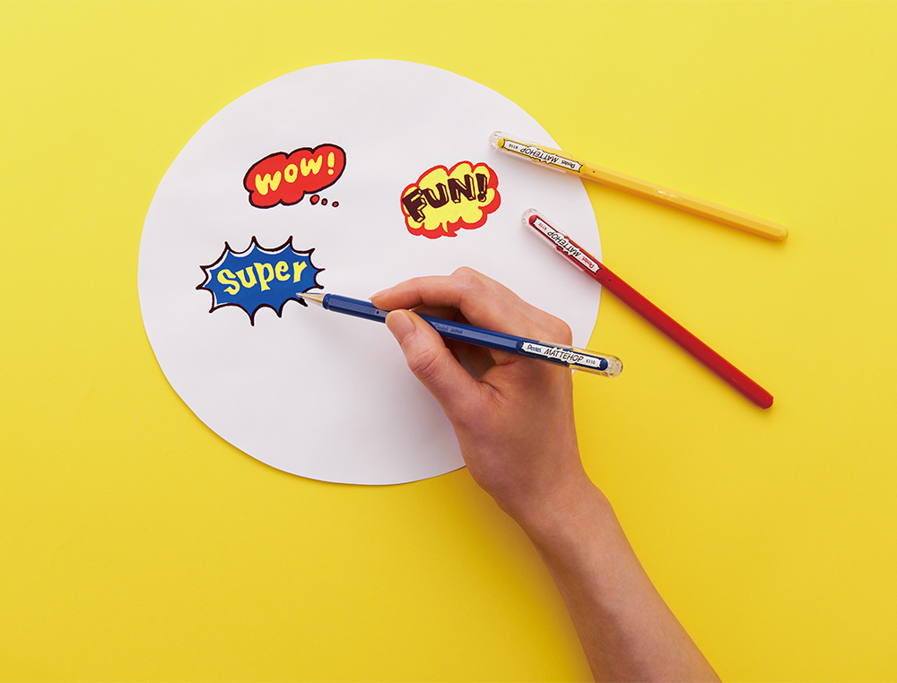 ROLLER GEL PENTEL K110 MATTEHOP COR AZUL PONTA DE 1 MM