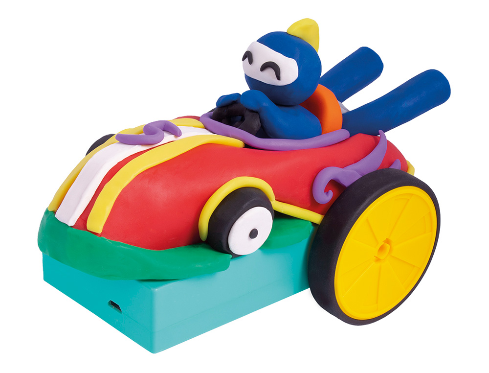 CONJUNTO JOVI PLASTICINA JOVITECH CRAZY CARS FANTASY KIT