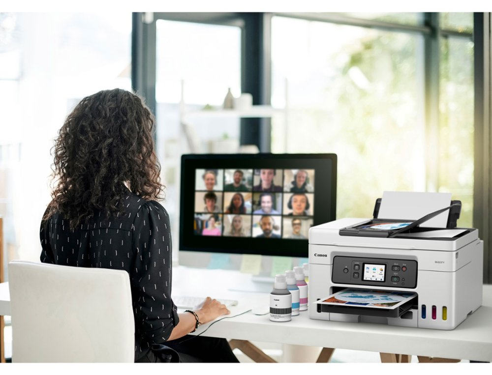 MULTIFUNCOES CANON MAXIFY GX4050 TINTA COR 18 PPM PRETO/13 PPM COR A4 IMPRESSORA SCANNER COPIADORA BANDEJA ENTRADA 100 F