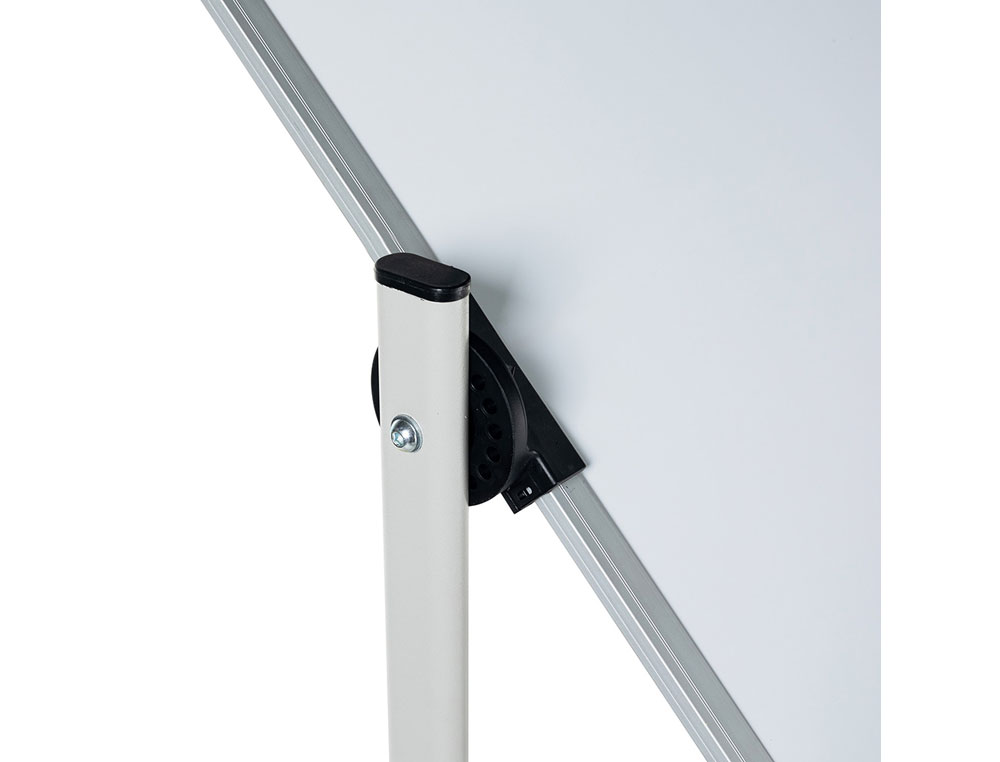 QUADRO BRANCO ROCADA GIRATORIO DUPLA FACE MAGNETICO ACO LACADO 120X90 CM