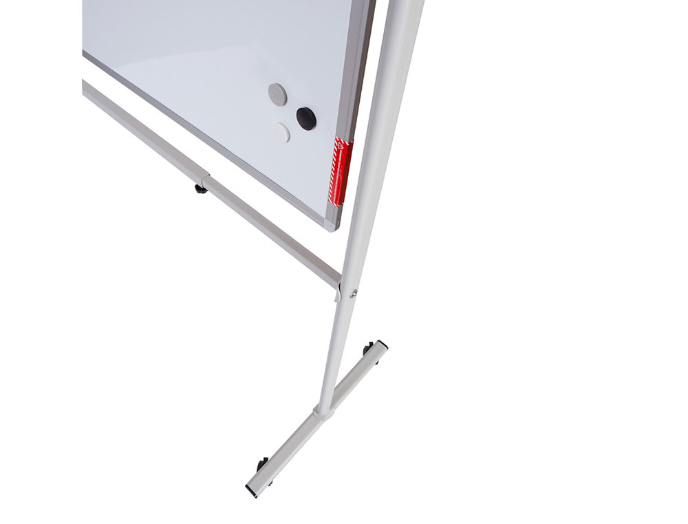 QUADRO BRANCO ROCADA GIRATORIO DUPLA FACE MAGNETICO ACO LACADO 120X90 CM