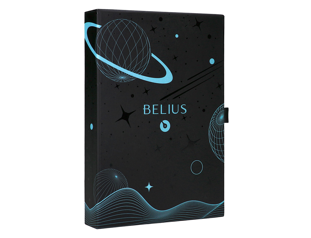 ROLLER E BOLSA EM IMITACAO PELE BELIUS SPACE B DESENHO MINIMALISTA AZUL TINTA AZUL CAIXA DESIGN