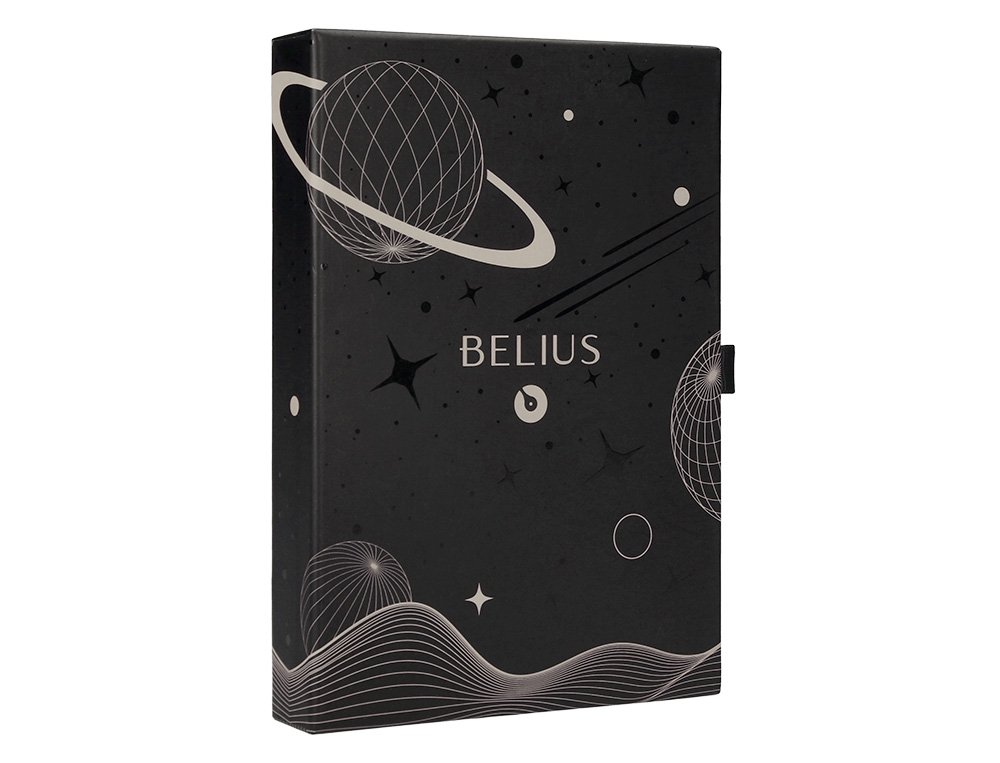 ROLLER E BOLSA EM IMITACAO PELE BELIUS SPACE B DESENHO MINIMALISTA CINZA TINTA AZUL CAIXA DESIGN