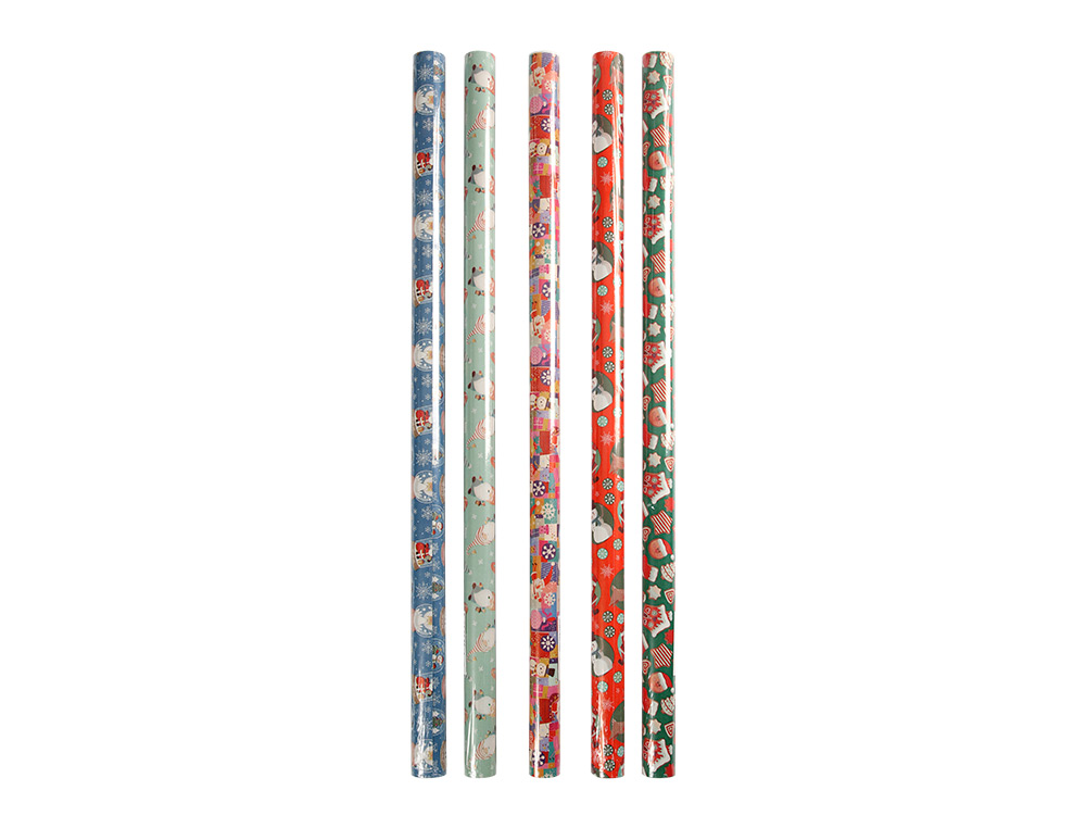 PAPEL FANTASIA LIDERPAPEL NATAL ROLO DE 70 X 200 CM SORTIDO B