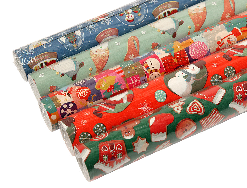 PAPEL FANTASIA LIDERPAPEL NATAL ROLO DE 70 X 200 CM SORTIDO B