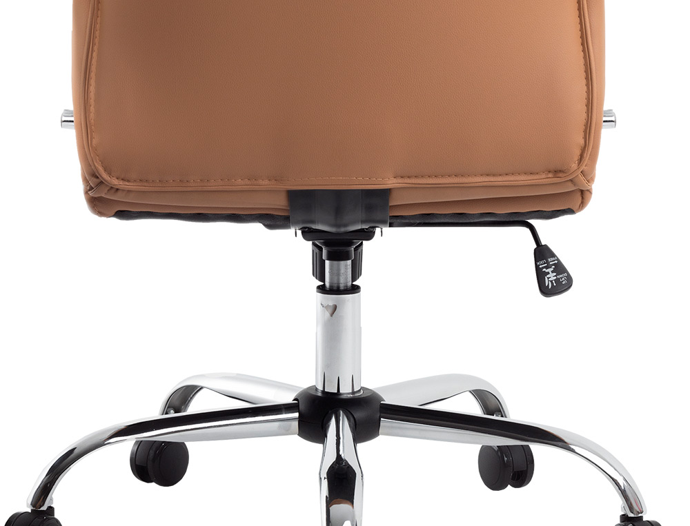 CADEIRA DE DIRECAO Q-CONNECT MODENA IMIT DE PELE BASE METAL ALT MAX 1210 MM LARG 630 MM PROF 650 MM RODAS PREMIUM COR CR