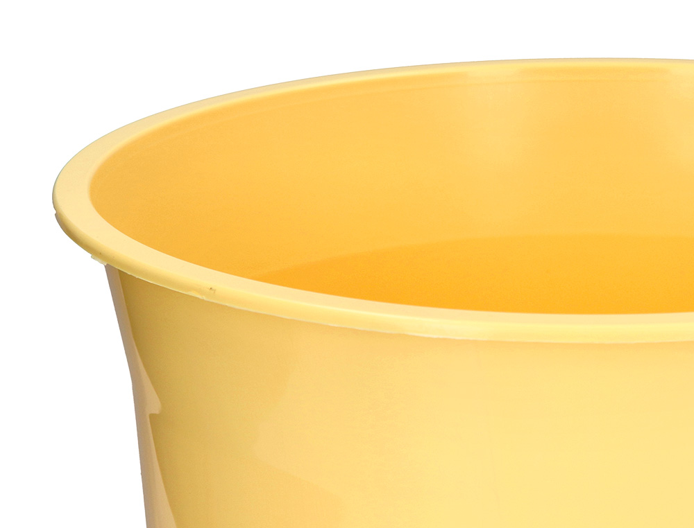 CESTO PLASTICO Q-CONNECT AMARELO PASTEL 13 LITROS