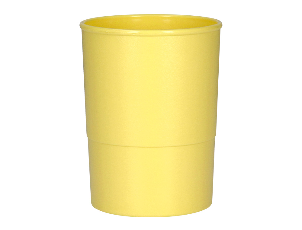 PORTA LAPIS Q-CONNECT PLASTICO AMARELO PASTEL