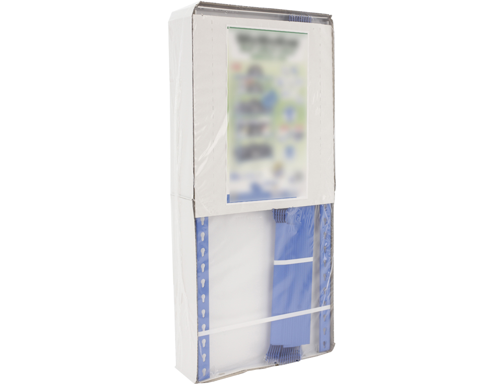 ESTANTE METALICA SIMONRACK SIMON CLICK MINI 5/400 COR AZUL/BRANCO 5 PRATELEIRAS 180 KG POR PRATELEIRAS 180X80X40 CM