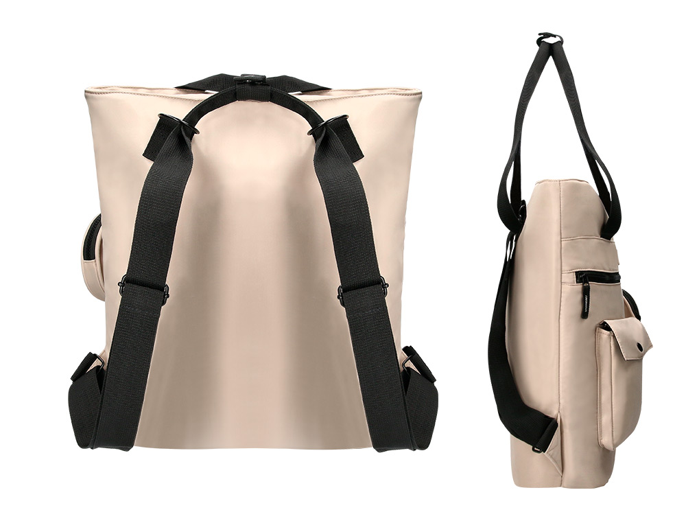 MOCHILA ANTARTIK BOLSO CASUAL COR BEGE 400X120X390 MM