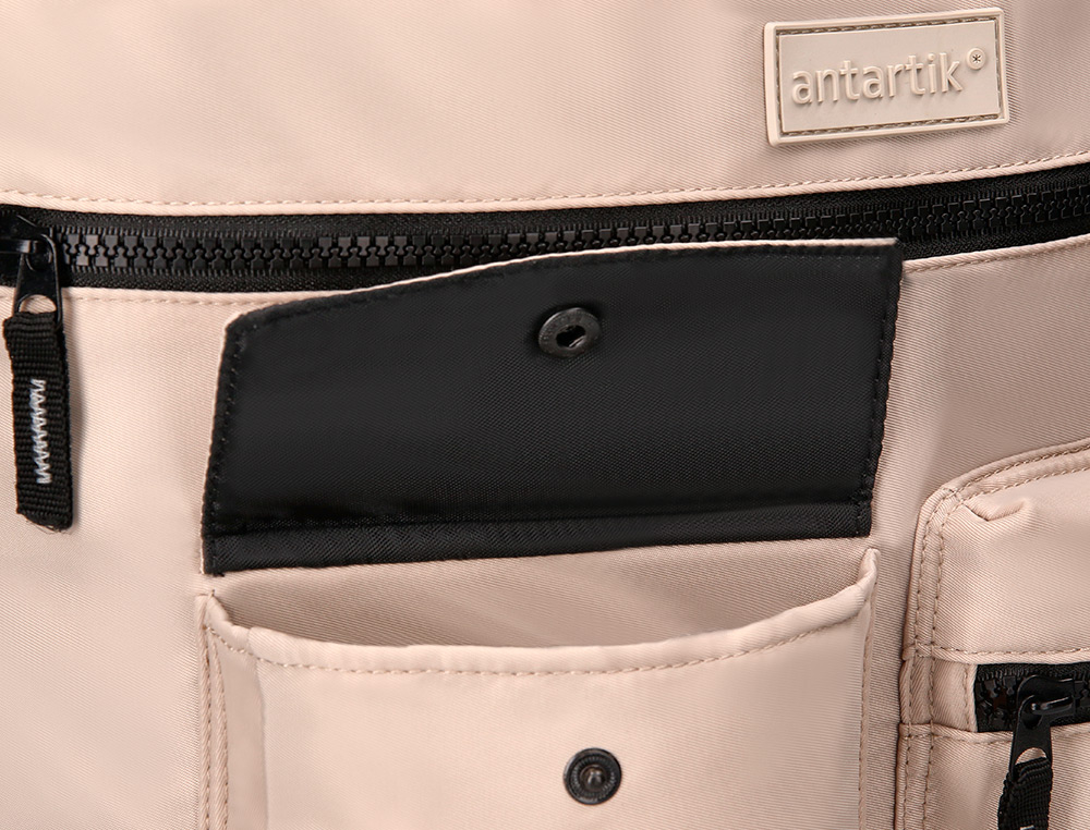 MOCHILA ANTARTIK BOLSO CASUAL COR BEGE 400X120X390 MM