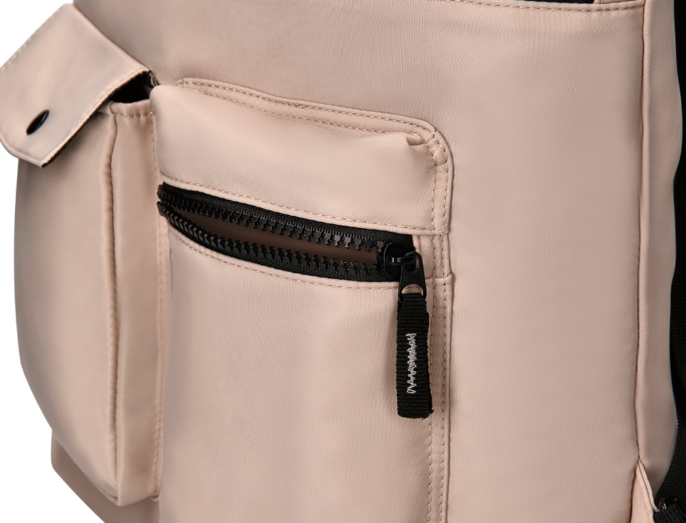 MOCHILA ANTARTIK BOLSO CASUAL COR BEGE 400X120X390 MM