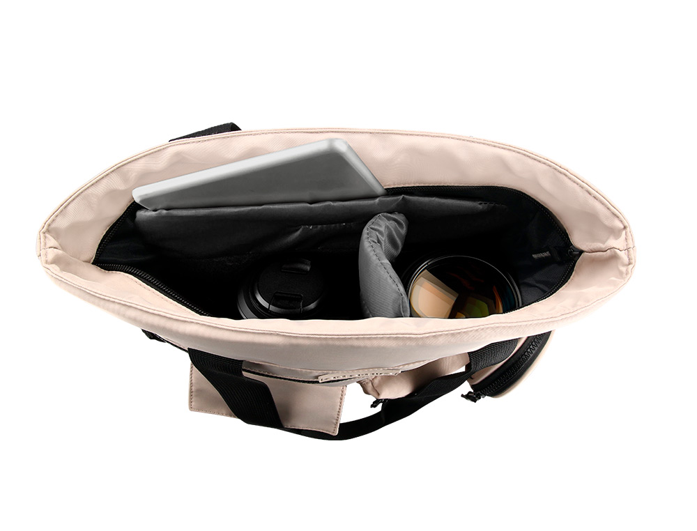 MOCHILA ANTARTIK BOLSO CASUAL COR BEGE 400X120X390 MM