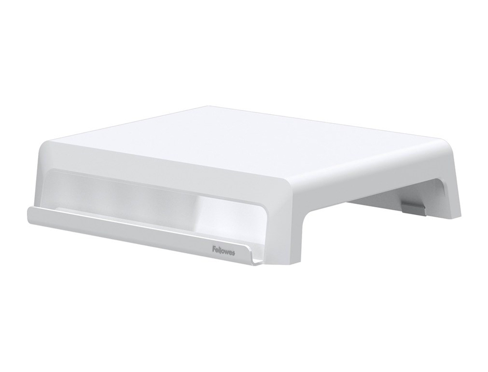 SUPORTE FELLOWES PARA MONITOR BREYTA 3 AJUSTES DE ALTURA ATE 30 KG 100% RECICLAVEL 235X268X1,4 MM COR BRANCO