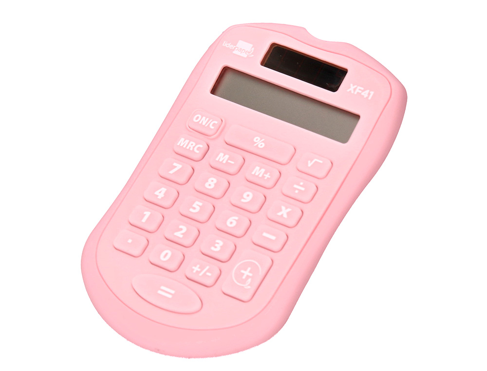 CALCULADORA LIDERPAPEL DE BOLSO XF44 8 DIGITOS SOLAR E PIHAS CORES SORTIDAS 94X59,5X10,5MM EXPOSITOR DE 16 UDS