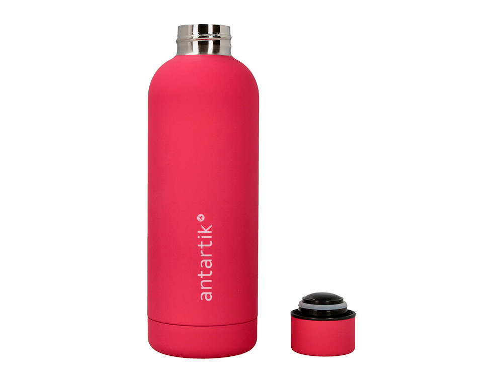 GARRAFA ANTARTIK ISOTERMICA ACO INOXIDAVEL LIVRE DE BPA COR FUCSIA 500 ML