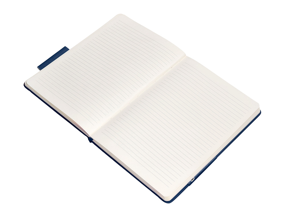 CADERNO COM ELASTICO ANTARTIK NOTES CAPA DURA A4 PAUTADO AZUL MARINHO 100 FOLHAS 80 GR FSC