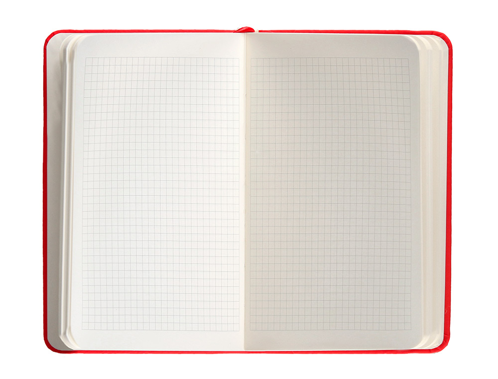 CADERNO COM ELASTICO ANTARTIK NOTES CAPA DURA A6 QUADRICULADO VERMELHO 100 FOLHAS 80 GR FSC